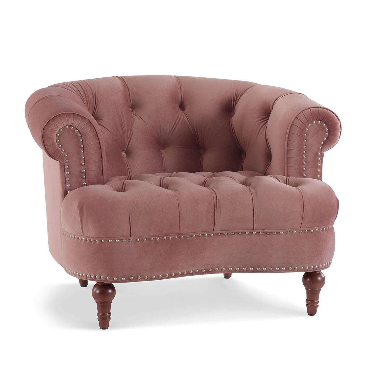 La Rosa - Victorian Tufted Upholstered Accent Chair, photo 23 of 37