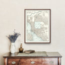 Vintage Map of San Diego, California 1893