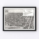 Vintage Map of Dallas, Texas 1912