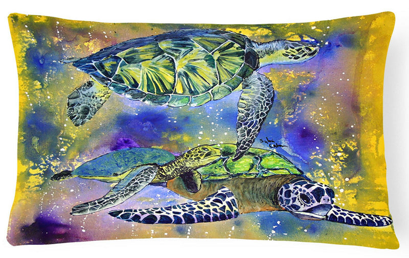 Turtle   Canvas Fabric Decorative Pillow