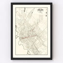 Vintage Map of Dallas, Texas 1901