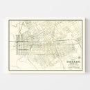 Vintage Map of Dallas, Texas 1882