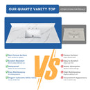 49-Inch Quartz Bathroom Vanity Top
