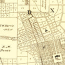 Vintage Map of Austin, Texas 1891