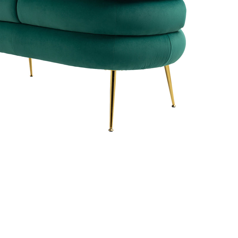 Accent Chair, leisure chair with Golden feet