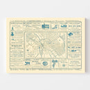 Vintage Map of San Jose, California 1886