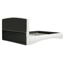 Curved Upholstered Bed with Smart Ambient Lighting by HouseOfZazla