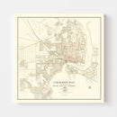 Vintage Map of Jacksonville, Florida 1913