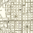 Vintage Map of Charlotte, North Carolina 1930