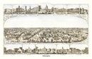 Vintage Map of Indianapolis, Indiana 1860