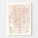 Vintage Map of Indianapolis, Indiana 1903