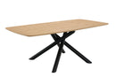 Lawton 7-Piece Dining Room Set - Natural / Black / Gray by HouseOfZazla