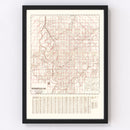 Vintage Map of Indianapolis, Indiana 1903