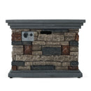 Fire Pit With Lightweight Concrete And Steel Frame