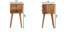 Mini 2 Drawer Nightstand by HouseOfZazla