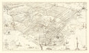 Vintage Map of San Francisco, California 1939