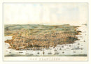 Vintage Map of San Francisco, California 1864