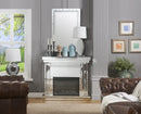 Nysa Mirrored & Faux Crystals Fireplace by HouseOfZazla