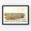 Vintage Map of San Francisco, California 1864