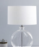 16"W x 9"H White Linen Hardback Shallow Drum Lampshade
