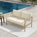Light Teak Acacia Wood Patio Seating