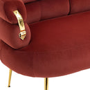Accent Chair, leisure chair with Golden feet