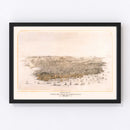 Vintage Map of San Francisco, California 1868