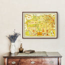 Vintage Map of San Francisco, California 1927