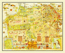 Vintage Map of San Francisco, California 1927