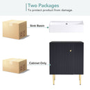 Bathroom Vanity, Combo Cabinet, Bathroom Storage Cabinet, Single Ceramic Sink by HouseOfZazla
