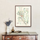 Vintage Map of Seattle, Washington 1911