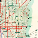 Vintage Map of Seattle, Washington 1911