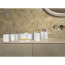 Elegant Natural Marble Bathroom Accessories Set by HouseOfZazla