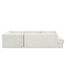 L-Shaped Modular Sofa With Double Layer Cushion by HouseOfZazla