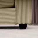 Modern 2 Seater With 4 Pillows, Upholstered Deep Seating Loveseat by HouseOfZazla