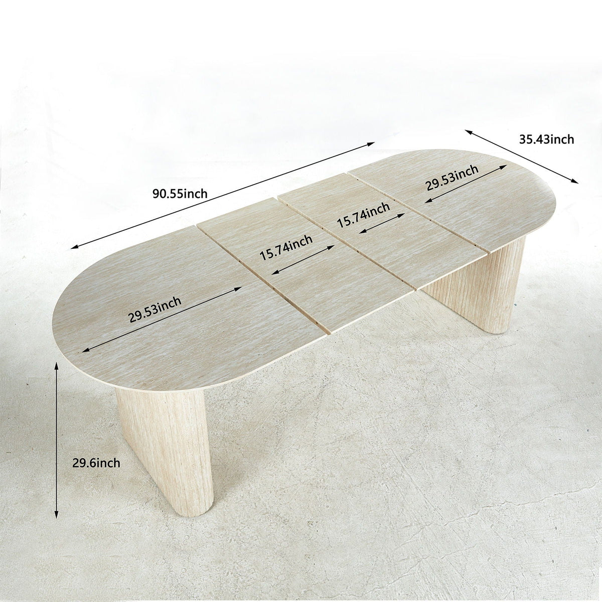 Extensible Table Leg For Dining - Ameican White Oak, photo 5 of 5