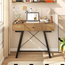 Vanity Desk with Flip Top Mirror Makeup Dressing Table-Rustic Brown by LJGDeals