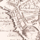 Vintage Map of Boston, Massachusetts 1728