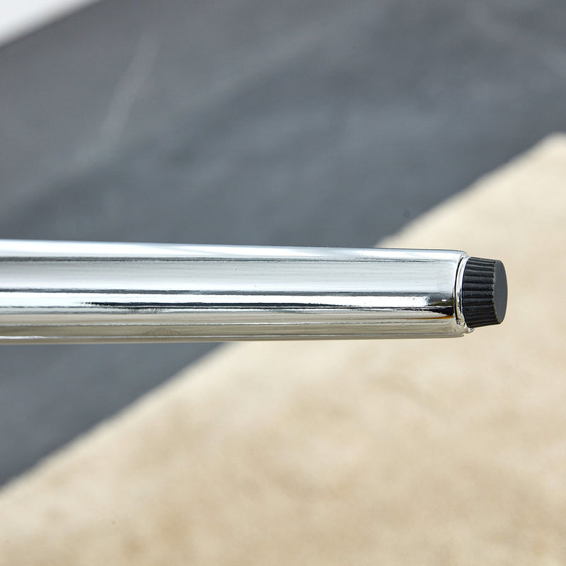 6 black dining chairs. Modern chairs from the Middle Ages. Made of PU material cushion and silver metal legs. Suitable for restaurants and living rooms