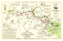 Vintage Map of Rides of Paul Revere, 1929
