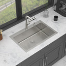 Drop-In Kitchen Sink With Pull-Out Faucet And Soap Dispenser by HouseOfZazla