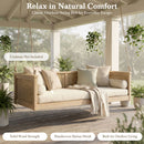 TOPMAX Outdoor Classic Solid Wood Twin Size Swing Bed by HouseOfZazla
