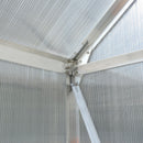 Polycarbonate house, Heavy Duty Outdoor Aluminum Walk-In House Kit With Rain Gutter, Vent And Door For Backyard Garden by HouseOfZazla