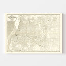 Vintage Map of Memphis, Tennessee 1925
