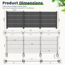 50" W x 49" H Outdoor Privacy Screen with Aluminum Posts by HouseOfZazla