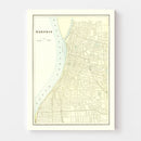 Vintage Map of Memphis, Tennessee 1895