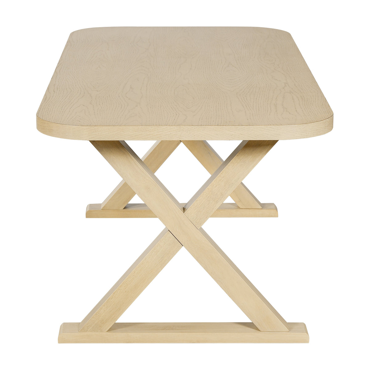 Natural Oak Veneer Dining Table, photo 8 of 10