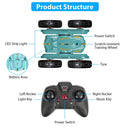Kid Driving RC Stunt Car 7 Color Strip Light Dynamic Music Swing Arm Double-sided   Rolling Remote Control Car Off Road 2.4GHz 4WD Rechargeable Racing