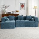 Sectional Free Combined Sofa With 2 Side Pockets by HouseOfZazla