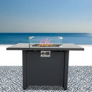 Fire Pit For Outdoor Home Garden Backyard Fireplace - Gray